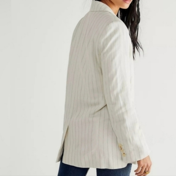 FLASH SALE❗️Giftable Free People Blazer Jacket Off-white NWOT - Picture 6 of 6